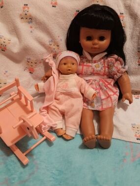 Two-Piece Kids Doll Set in Pink — Baby and Toddler Dolls